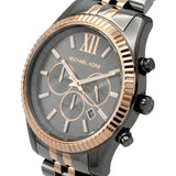 Michael Kors Lexington Chronograph Black Dial Two Tone Steel Strap Watch for Men - MK8561 Buy Now By Michael Kors