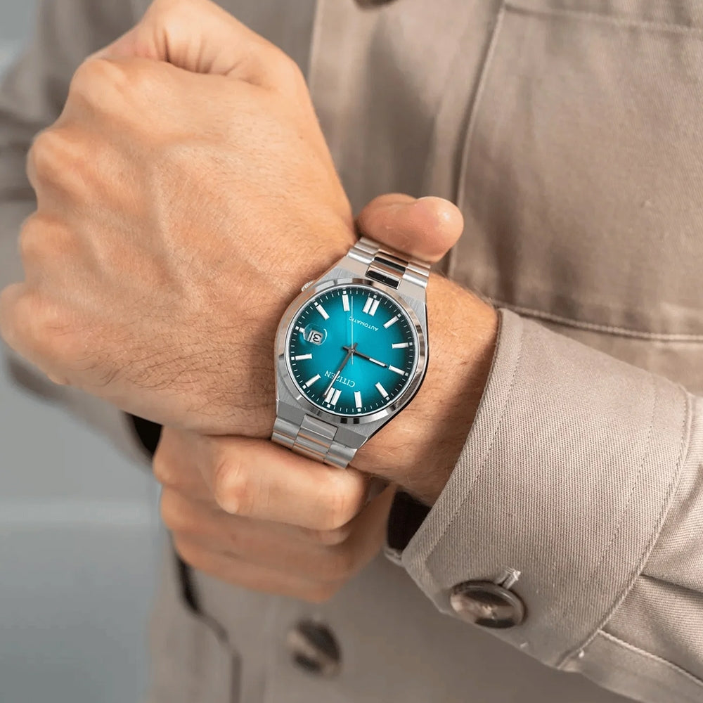 Citizen Tsuyosa Automatic Blue Dial Silver Steel Strap Watch For Men - NJ0151-88X Buy Now By Citizen