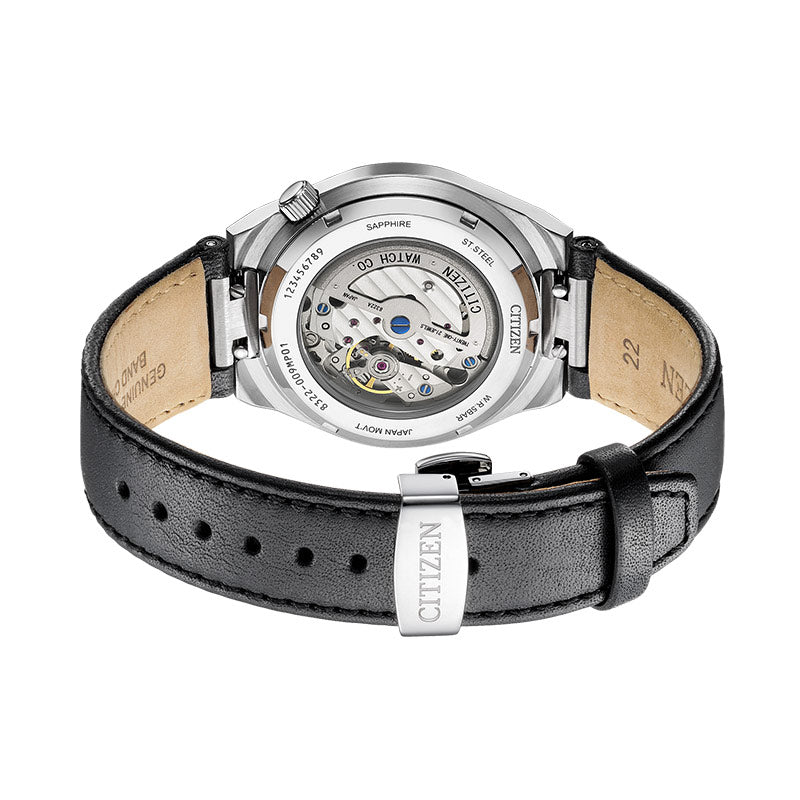 Citizen Tsuyosa Automatic Grey Dial Black Leather Strap Watch for Men - NK5010-01H Buy Now By Citizen