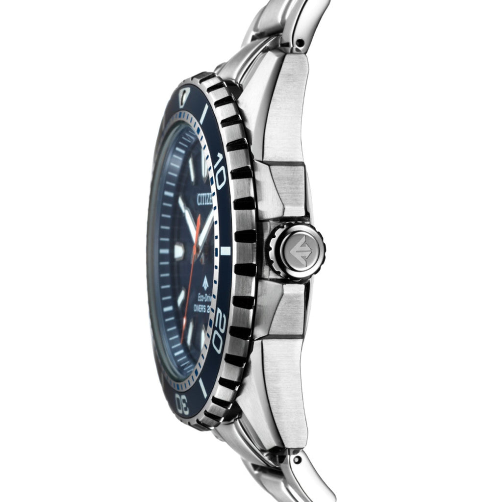 Citizen Promaster Marine Blue Dial Silver Steel Strap Watch For Men - BN0191-80L Buy Now By Citizen
