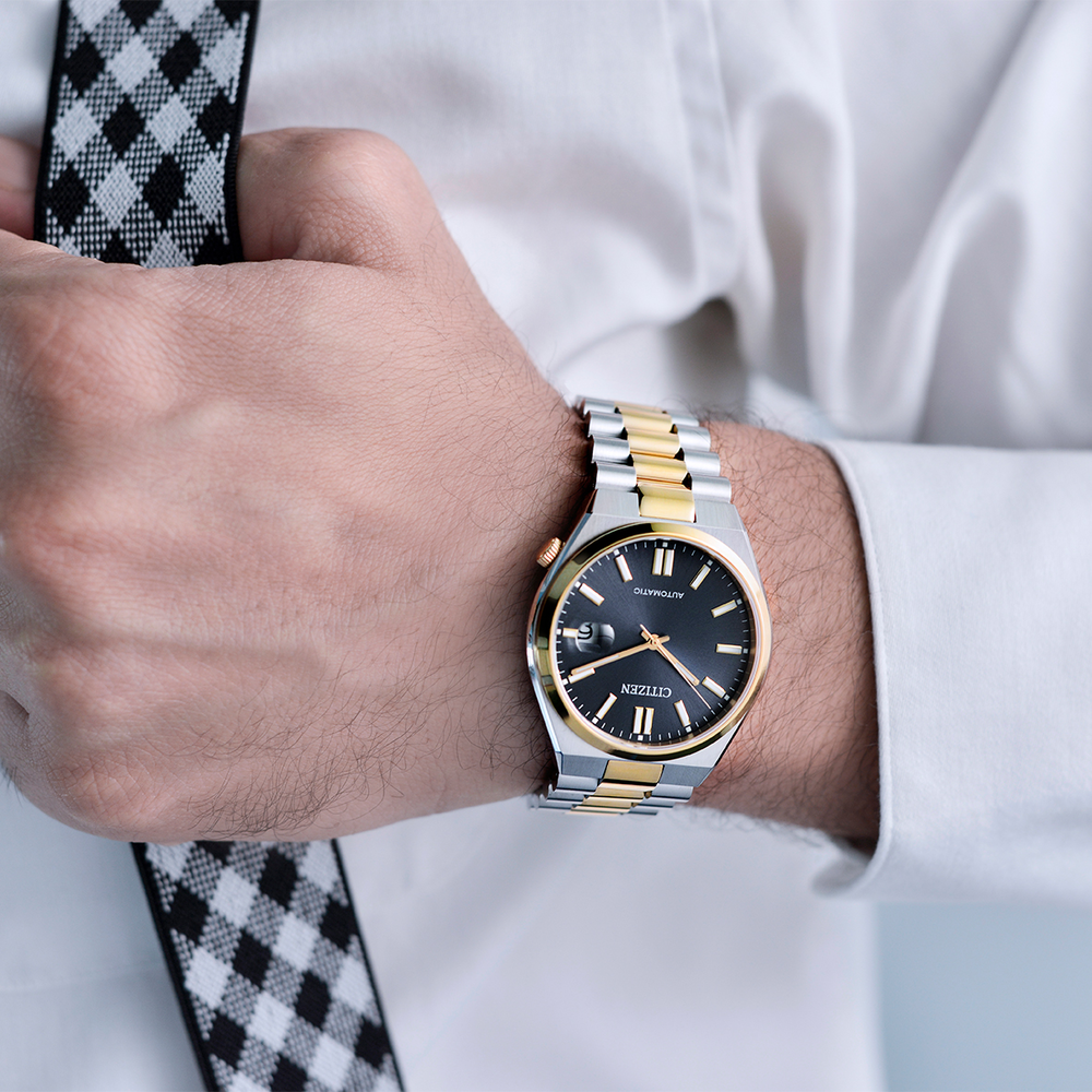 Citizen Tsuyosa Automatic Grey Dial Two Tone Steel Strap Watch For Men - NJ0154-80H Buy Now By Citizen