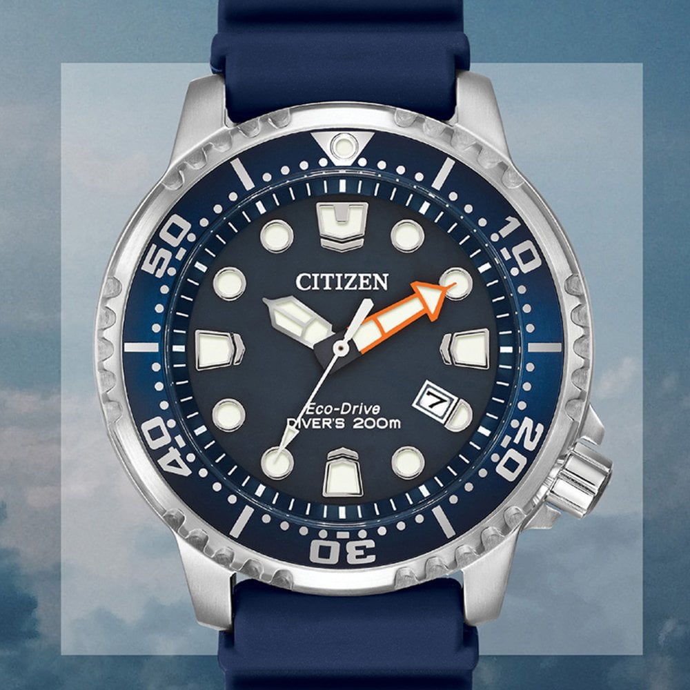 Citizen Eco Drive Promaster Blue Dial Blue Strap Watch For Men - BN0151-09L Buy Now By Citizen
