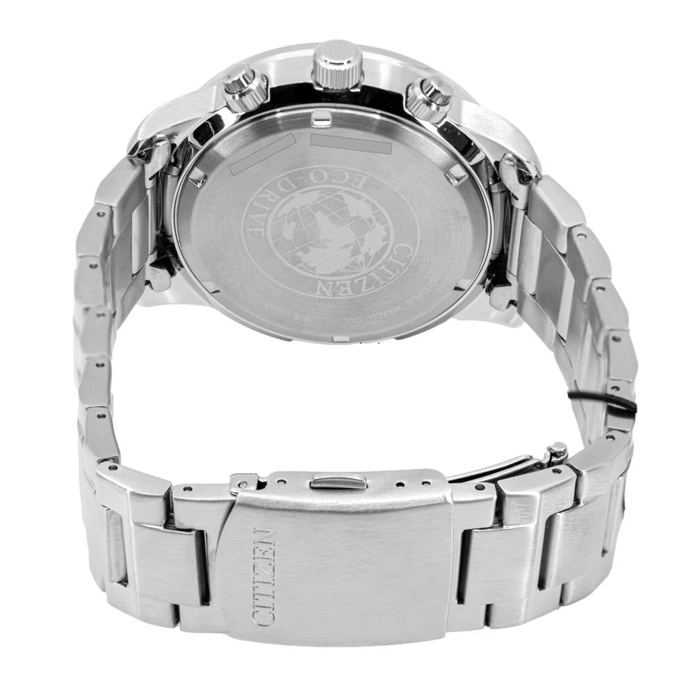 Citizen Eco Drive Chronograph Black Dial Silver Steel Strap Watch For Men - CA0690-88E Buy Now By Citizen