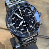 Citizen Sports Eco Drive Black Dial Black Steel Strap Watch For Men - CA0695-84E Buy Now By Citizen