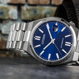 Citizen Tsuyosa Automatic Blue Dial Silver Steel Strap Watch For Men - NJ0150-81L Buy Now By Citizen