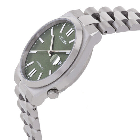 Citizen x Pantone Automatic Peaceful Green Dial Silver Steel Strap Watch For Men - NJ0158-89Z Buy Now By Citizen