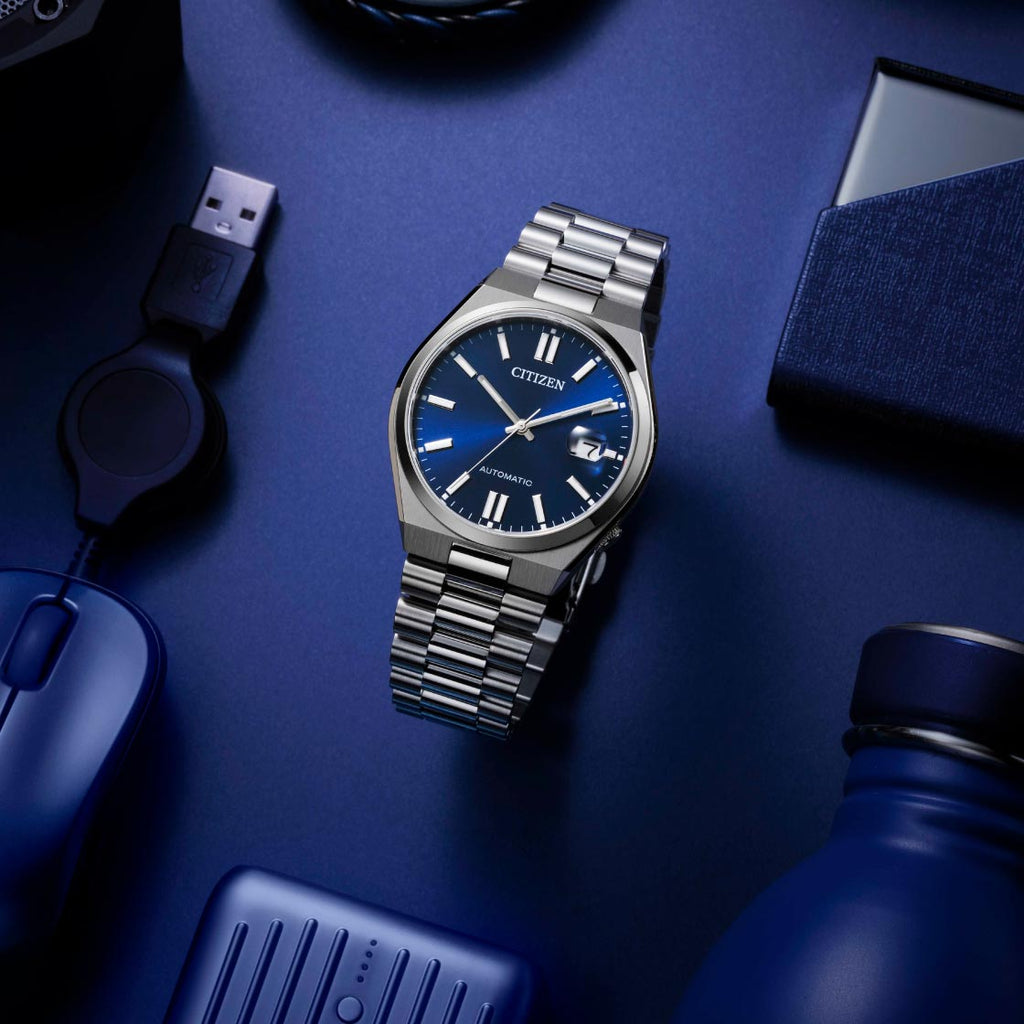 Citizen Tsuyosa Automatic Blue Dial Silver Steel Strap Watch For Men - NJ0150-81L Buy Now By Citizen