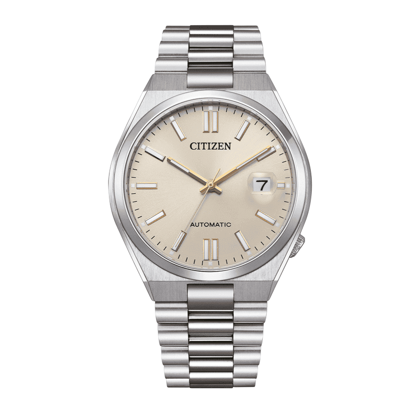 Citizen Tsuyosa Automatic Oatmeal White Dial Silver Steel Strap Watch For Men - NJ0151-88W Buy Now By Citizen