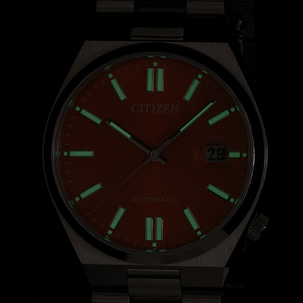 Citizen Tsuyosa Automatic Orange Dial Silver Steel Strap Watch For Men - NJ0151-88Z Buy Now By Citizen