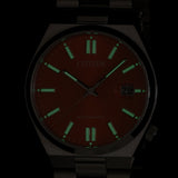 Citizen Tsuyosa Automatic Orange Dial Silver Steel Strap Watch For Men - NJ0151-88Z Buy Now By Citizen