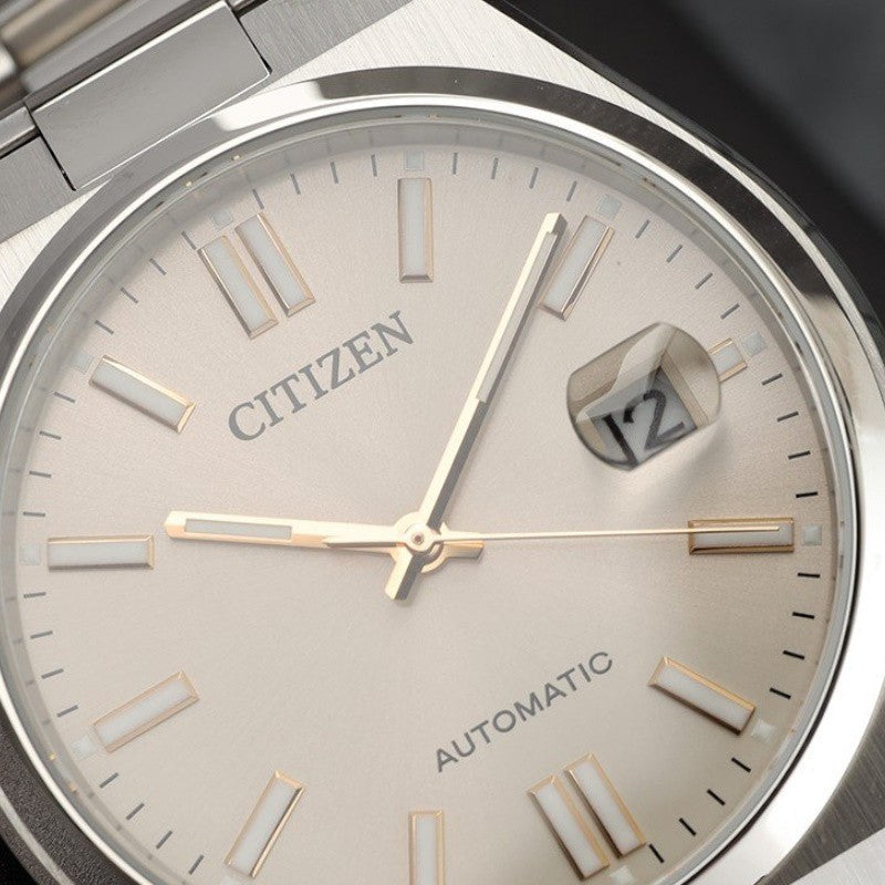 Citizen Tsuyosa Automatic Oatmeal White Dial Silver Steel Strap Watch For Men - NJ0151-88W Buy Now By Citizen