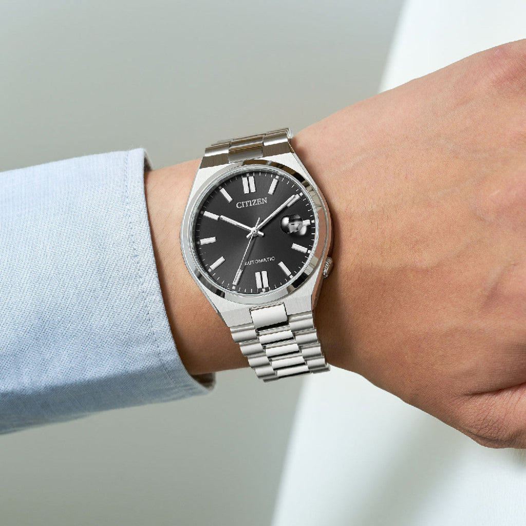 Citizen Tsuyosa Automatic Black Dial Silver Steel Strap Watch For Men - NJ0150-81E Buy Now By Citizen