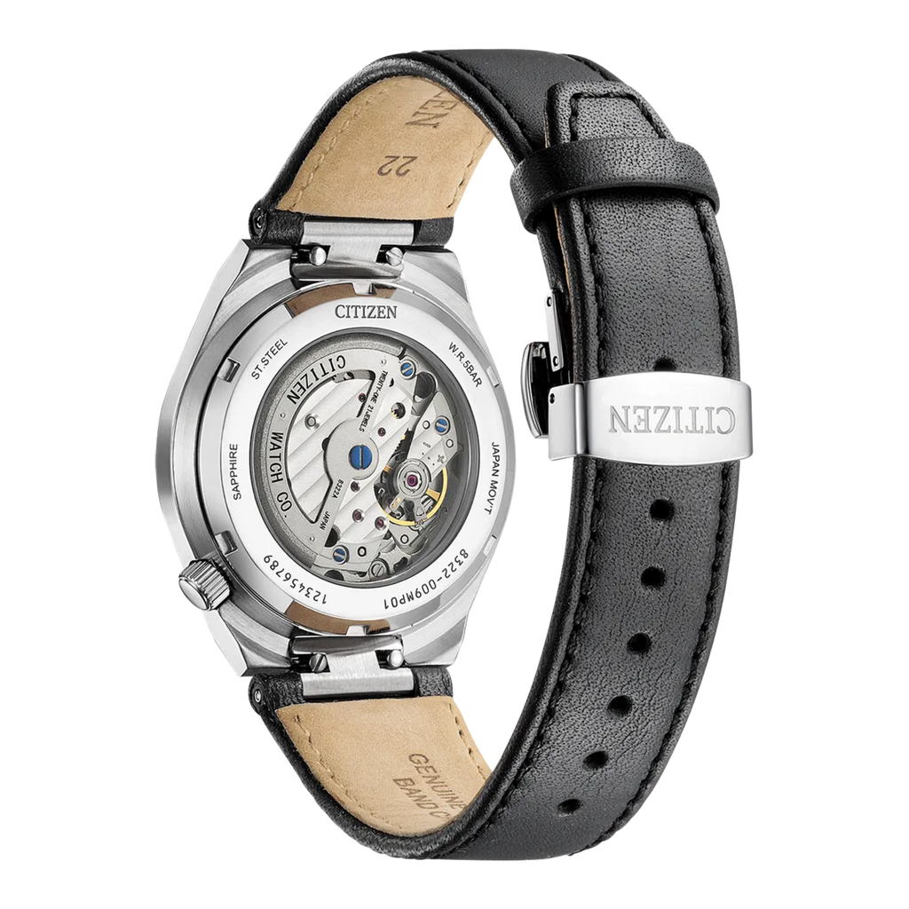 Citizen Tsuyosa Automatic Grey Dial Black Leather Strap Watch for Men - NK5010-01H Buy Now By Citizen