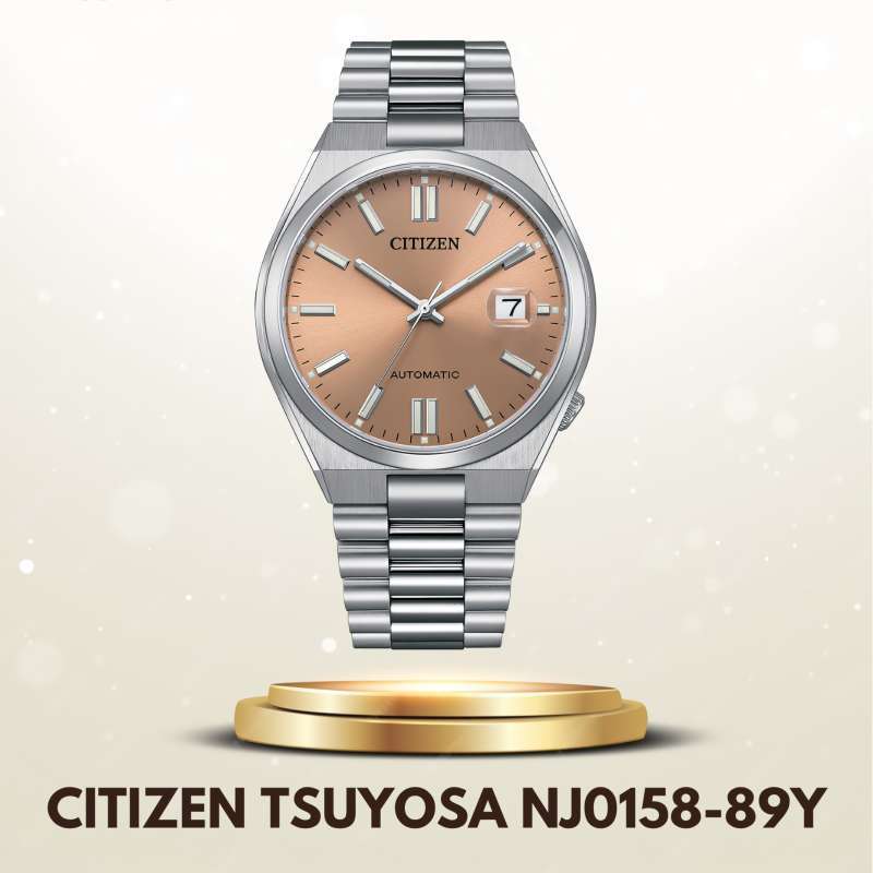 Citizen x Pantone Automatic Warm Sand Dial Silver Steel Strap Watch For Men - NJ0158-89Y Buy Now By Citizen