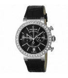 Swarovski Citra Sphere Chronograph Black Dial Black Leather Strap Watch for Women - 5027131 Buy Now By Swarovski