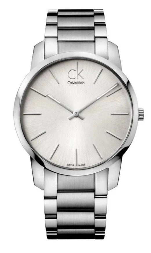 Calvin Klein City Silver Dial Silver Steel Strap Watch for Men - K2G21126 Buy Now By Calvin Klein