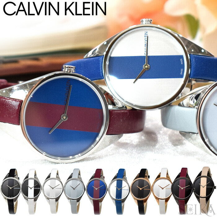 Calvin Klein Rebel Red Black Dial Red Leather Strap Watch for Women - K8P237U1 Buy Now By Calvin Klein