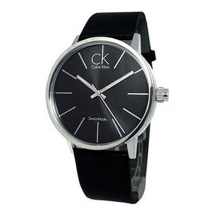 Calvin Klein Minimal Black Dial Black Leather Strap Watch for Men - K7621107 Buy Now By Calvin Klein