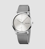 Calvin Klein Minimal SIlver Dial Silver Mesh Bracelet Watch for Women - K3M221Y6 Buy Now By Calvin Klein