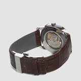 Calvin Klein Infinity Silver Dial Brown Leather Strap Watch for Men - K5S341G6 Buy Now By Calvin Klein