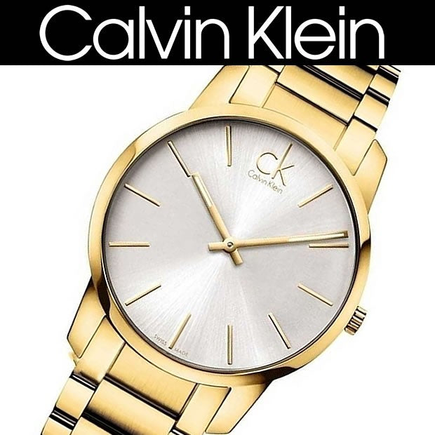 Calvin Klein City Silver Dial Gold Steel Strap Watch for Men - K2G21546 Buy Now By Calvin Klein