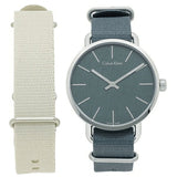 Calvin Klein Even Green Dial Green NATO Strap Watch for Men - K7B211WL Buy Now By Calvin Klein