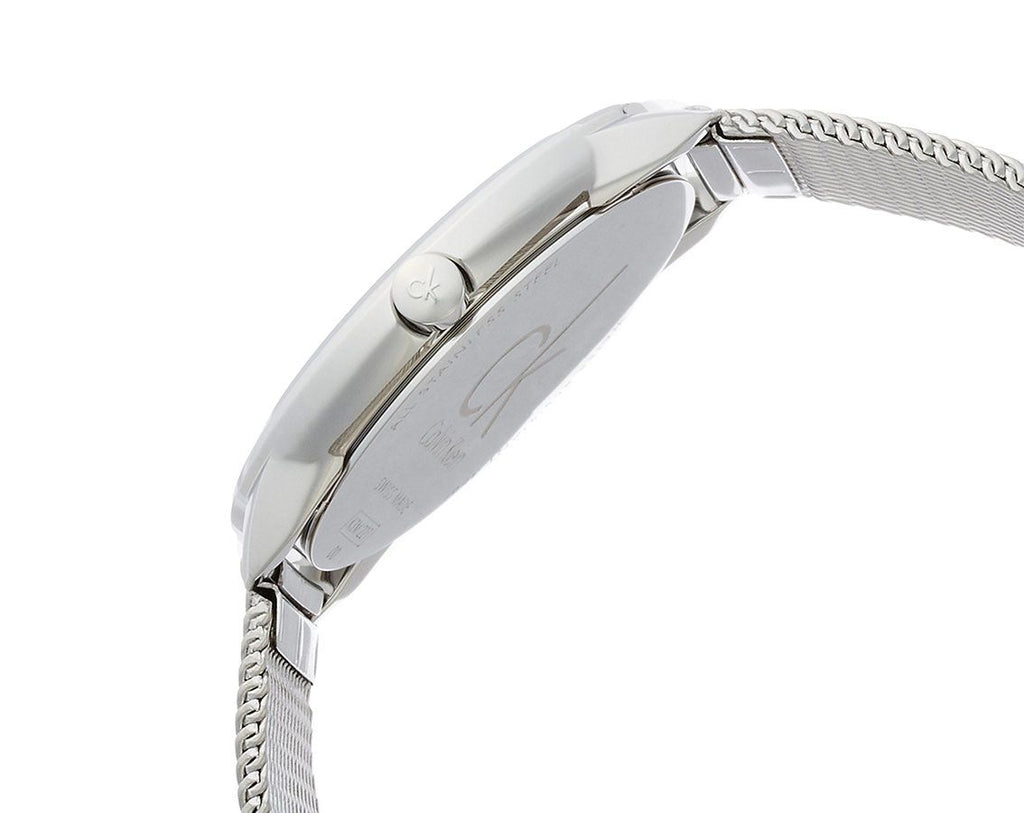 Calvin Klein Minimal Blue Dial Silver Mesh Bracelet Watch for Women - K3M2212N Buy Now By Calvin Klein