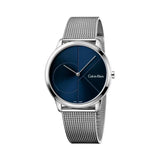 Calvin Klein Minimal Blue Dial Silver Mesh Bracelet Watch for Men - K3M2112N Buy Now By Calvin Klein