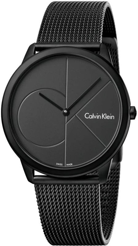 Calvin Klein Minimal Grey Dial Grey Mesh Bracelet Watch for Men - K3M517P4 Buy Now By Calvin Klein