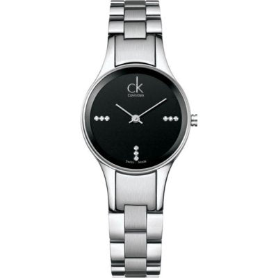 Calvin Klein Simplicity Black Dial Silver Steel Strap Watch for Women - K4323104 Buy Now By Calvin Klein