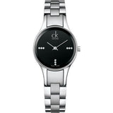 Calvin Klein Simplicity Black Dial Silver Steel Strap Watch for Women - K4323104 Buy Now By Calvin Klein