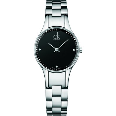 Calvin Klein Simplicity Diamonds Black Dial Silver Steel Strap Watch for Women - K4323102 Buy Now By Calvin Klein