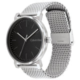 Calvin Klein Surround Black Dial Silver Mesh Bracelet Watch for Men - K3W21121 Buy Now By Calvin Klein
