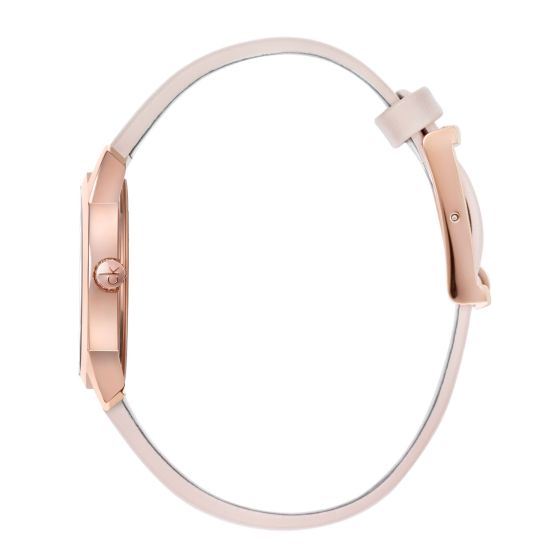 Calvin Klein City Silver Dial White Leather Strap Watch for Women - K2G236X6 Buy Now By Calvin Klein