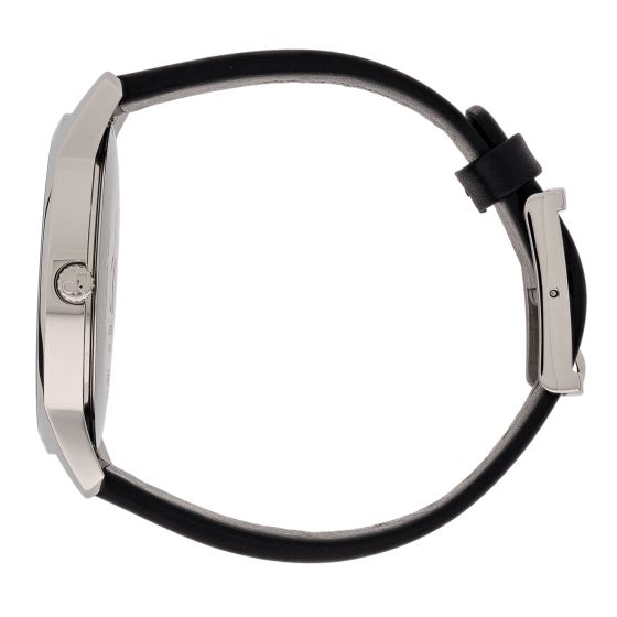 Calvin Klein City White Dial Black Leather Strap Watch for Men - K2G2G1CD Buy Now By Calvin Klein