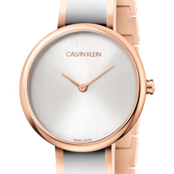Calvin Klein Seduce Silver Dial Two Tone Steel Strap Watch for Women - K4E2N61Y Buy Now By Calvin Klein