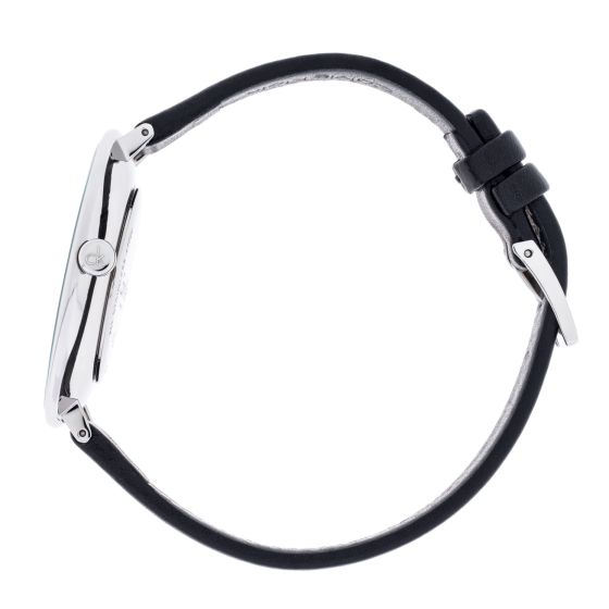 Calvin Klein Rise White Grey Dial Black Leather Strap Watch for Women - K7A231C3 Buy Now By Calvin Klein