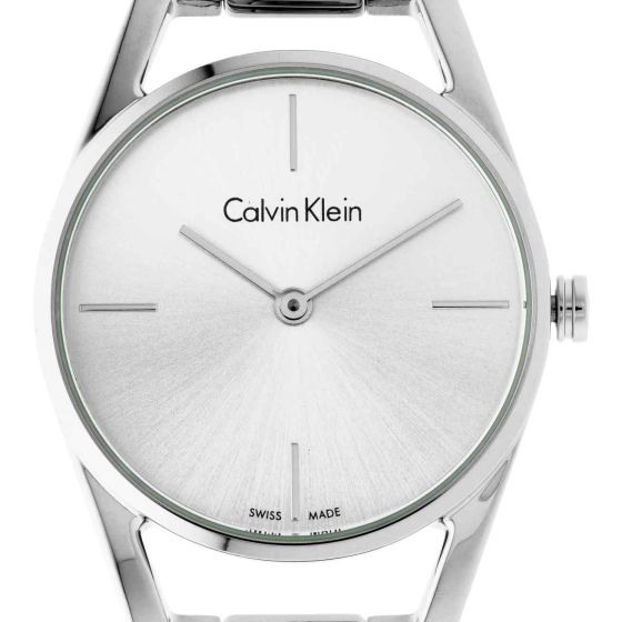 Calvin Klein Dainty Silver Dial Silver Steel Strap Watch for Women - K7L23146 Buy Now By Calvin Klein