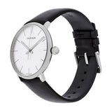 Calvin Klein High Noon Quartz White Dial Black Leather Strap Watch for Men - K8M211C6 Buy Now By Calvin Klein