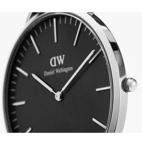 Daniel Wellington Classic Sheffield Black Dial Black Leather Strap Watch For Men - DW00100133 Buy Now By Daniel Wellington