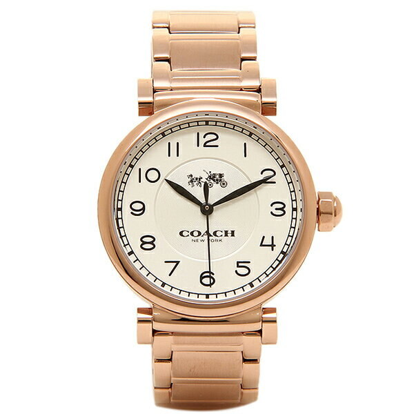 Coach Madison White Dial Rose Gold Steel Strap Watch for Women - 14502395 Buy Now By Coach
