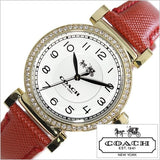 Coach Madison White Dial Red Leather Strap Watch for Women - 14502400 Buy Now By Coach