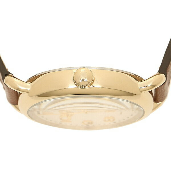 Coach Delancey White Dial Brown Leather Strap Watch for Women - 14502715 Buy Now By Coach