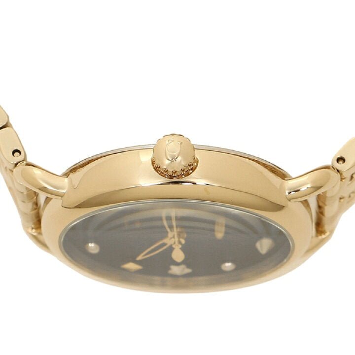 Coach Delancey Black Dial Gold Stainless Steel Strap Watch For Women - 14502813 Buy Now By Coach