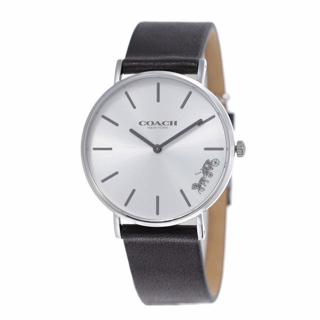 Coach Perry White Dial Black Leather Strap Watch for Women - 14503115 Buy Now By Coach