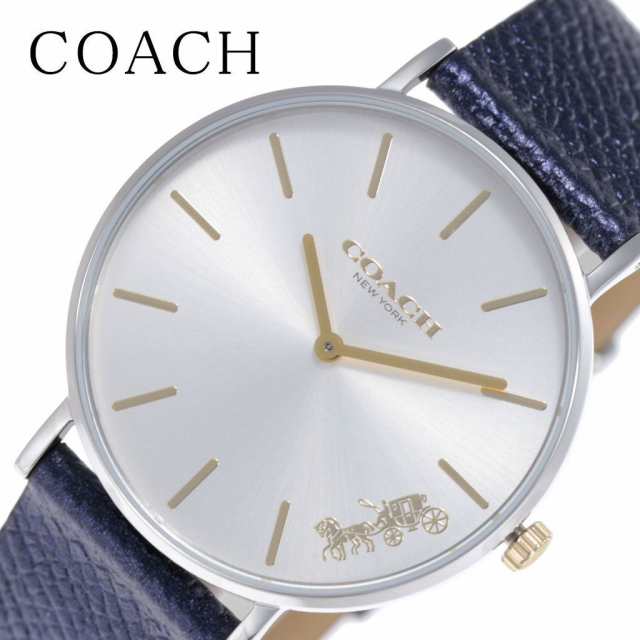 Coach Perry White Dial Blue Leather Strap Watch for Women - 14503156 Buy Now By Coach