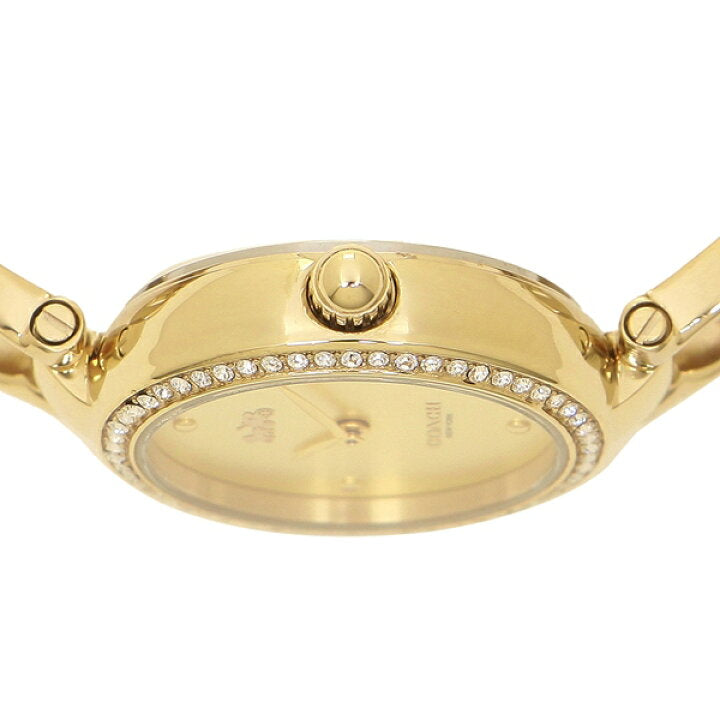 Coach Park Diamonds Gold Dial Gold Steel Strap Watch for Women - 14503171 Buy Now By Coach