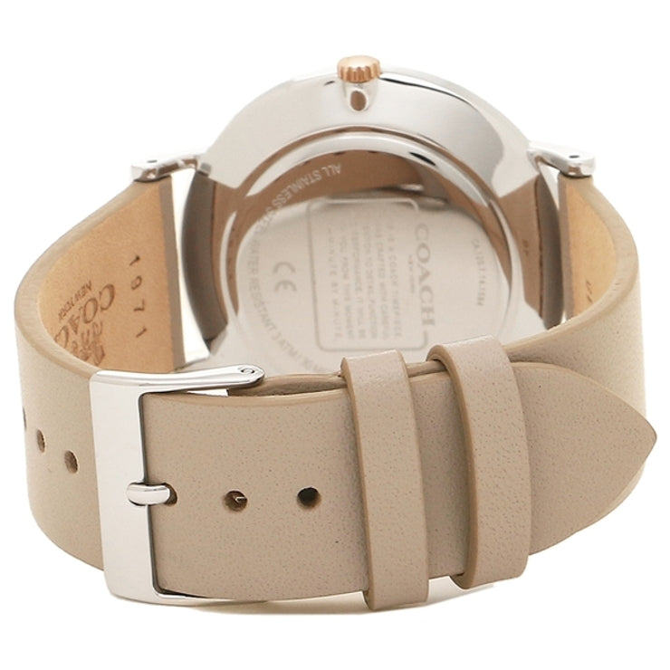 Coach Perry Mother of Pearl Dial Light Grey Leather Strap Watch for Women - 14503245 Buy Now By Coach