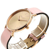 Coach Delancey Gold Dial Pink Leather Strap Watch for Women - 14503332 Buy Now By Coach