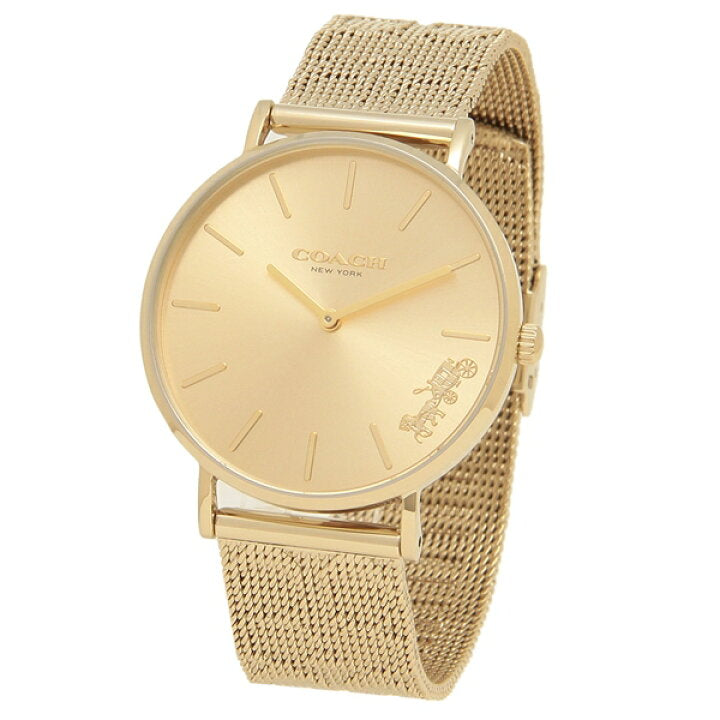 Coach Perry Gold Dial Gold Mesh Bracelet Watch for Women - 14503342 Buy Now By Coach